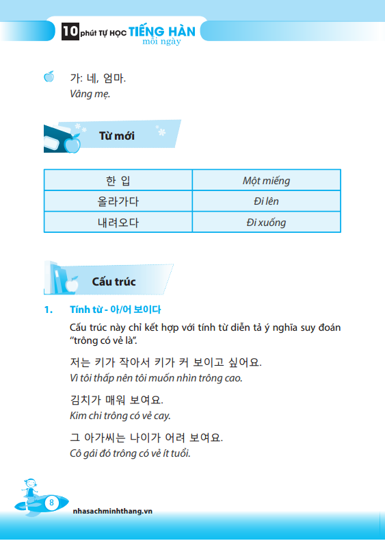 10 PHÚT TỰ HỌC TIẾNG HÀN MỖI NGÀY