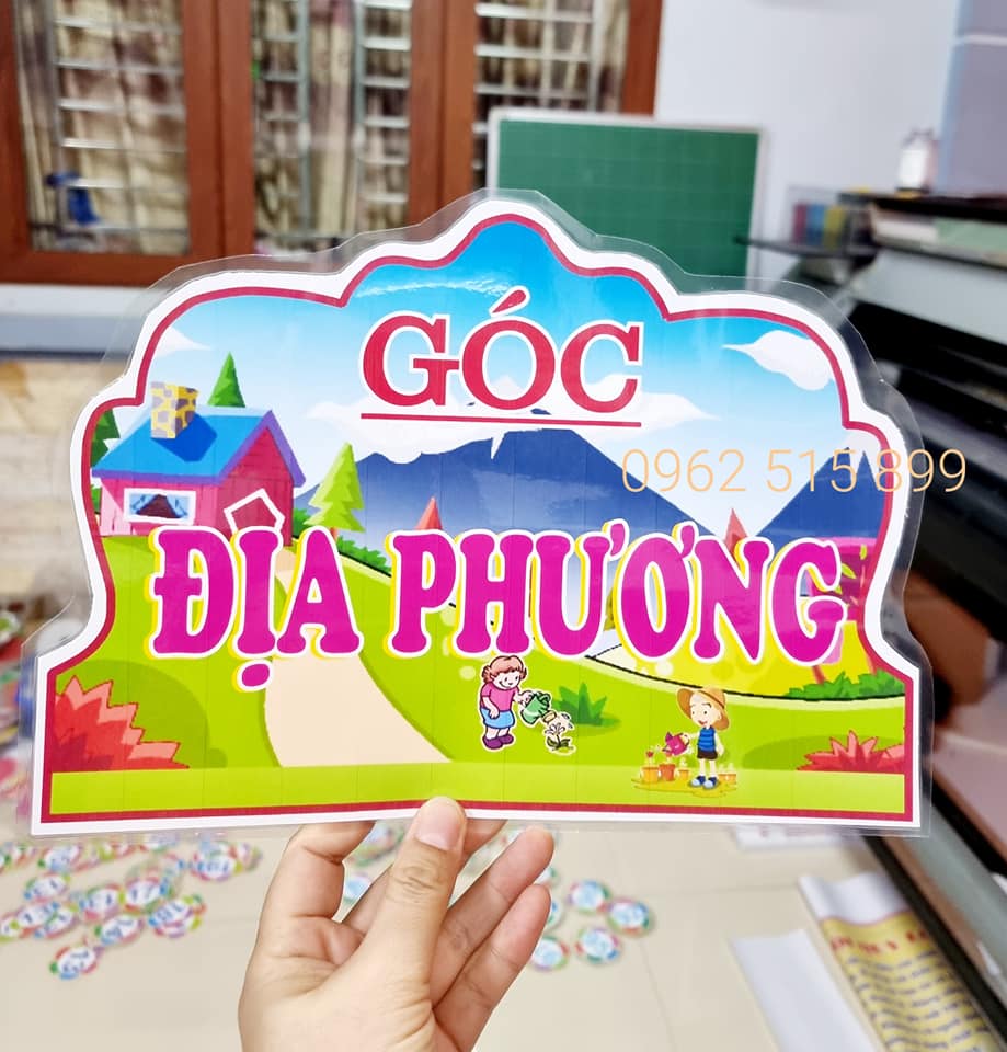 (Đồ dùng dạy học MCH) Tên Góc Địa phương khổ A3, A4