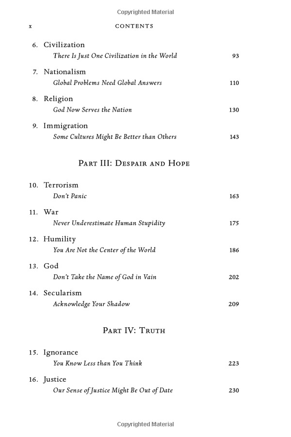 21 Lessons For The 21st Century