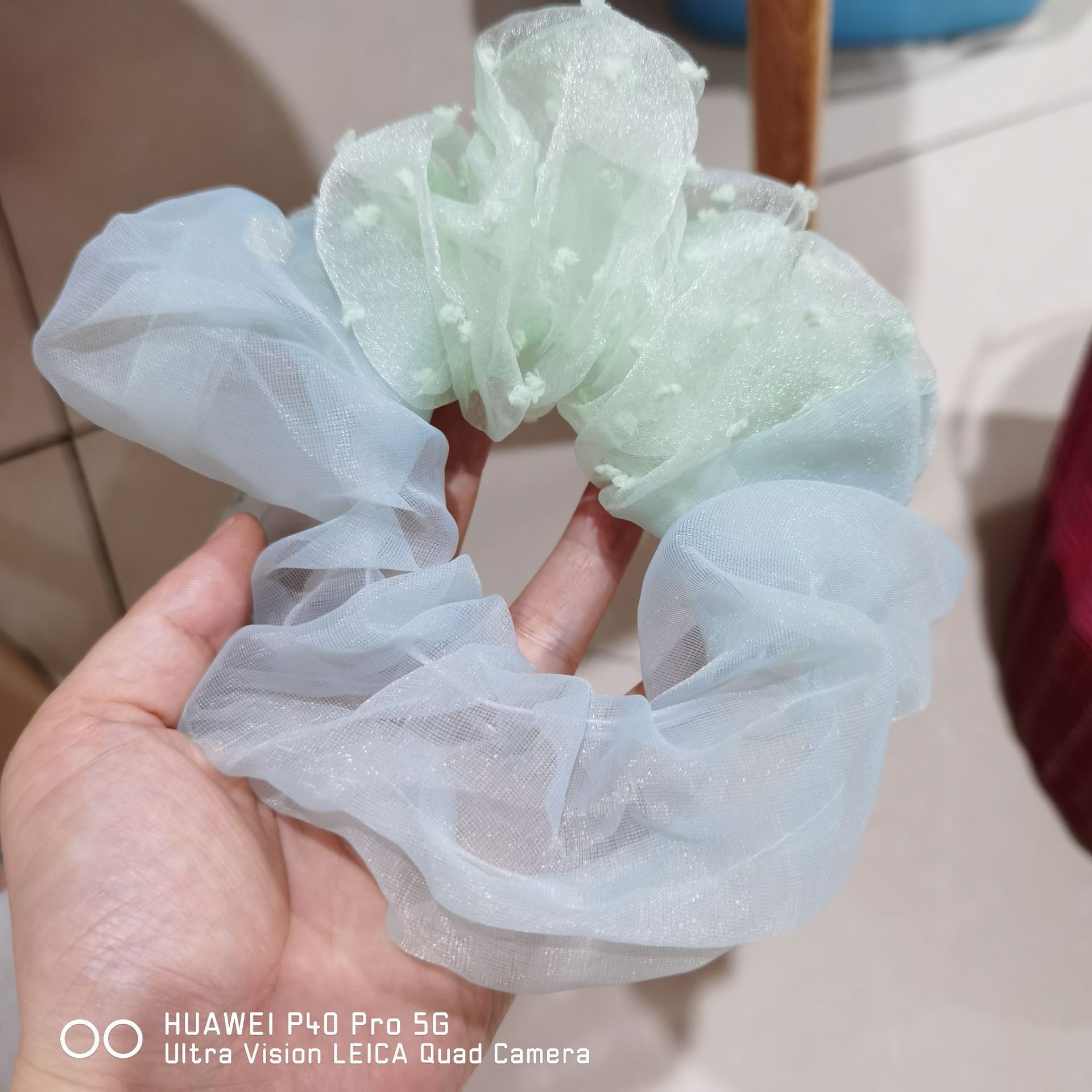 [HCM]Cột Tóc Bèo Scrunchies To Vải Voan Siêu Hot