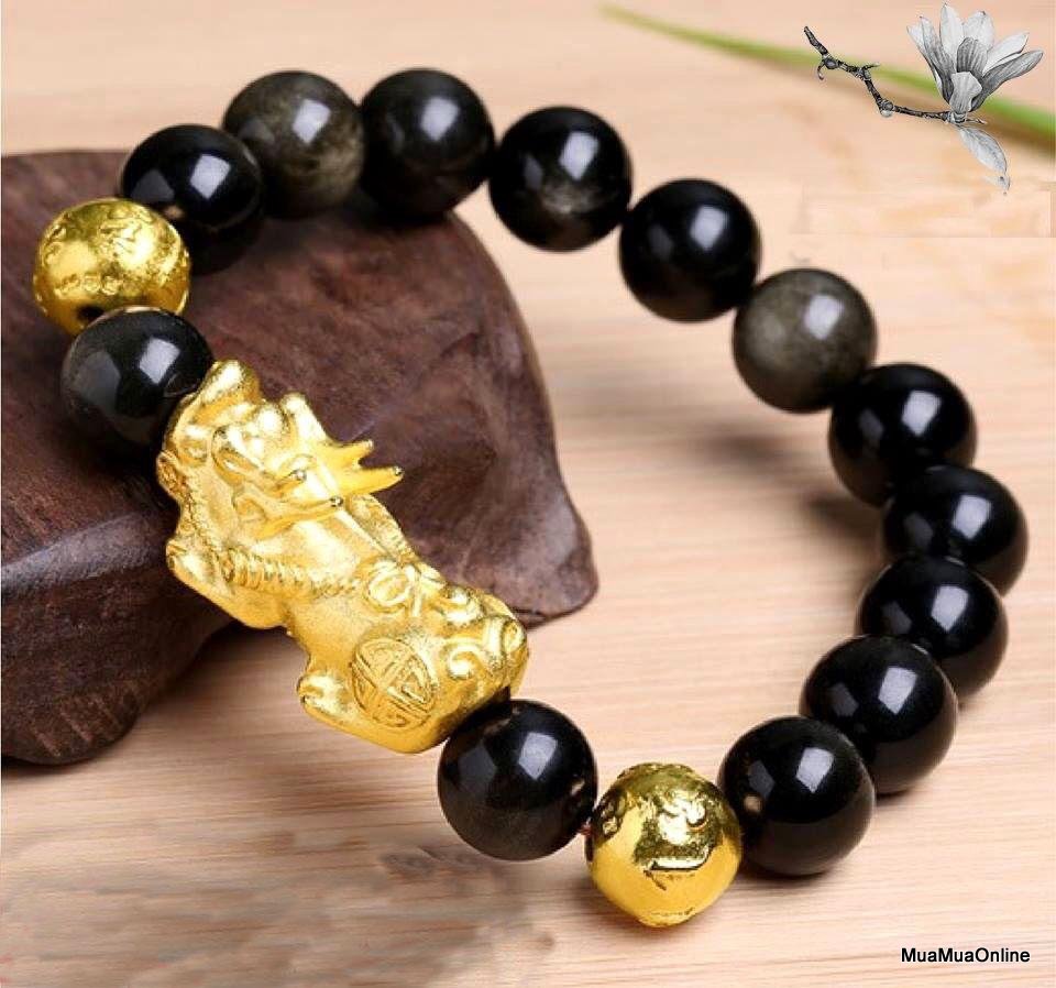 Vòng Đeo Tay Đá Đen Tỳ Hưu