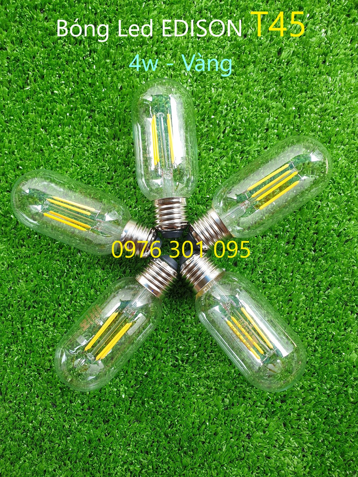 [COMBO 2 ]  Bóng Led Edison T45 - Đèn Led Thiên Vân
