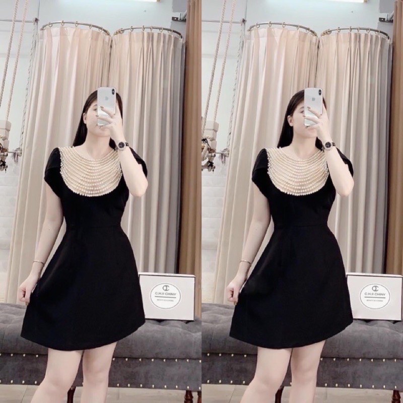 Đầm cườm bigsize 60=>90