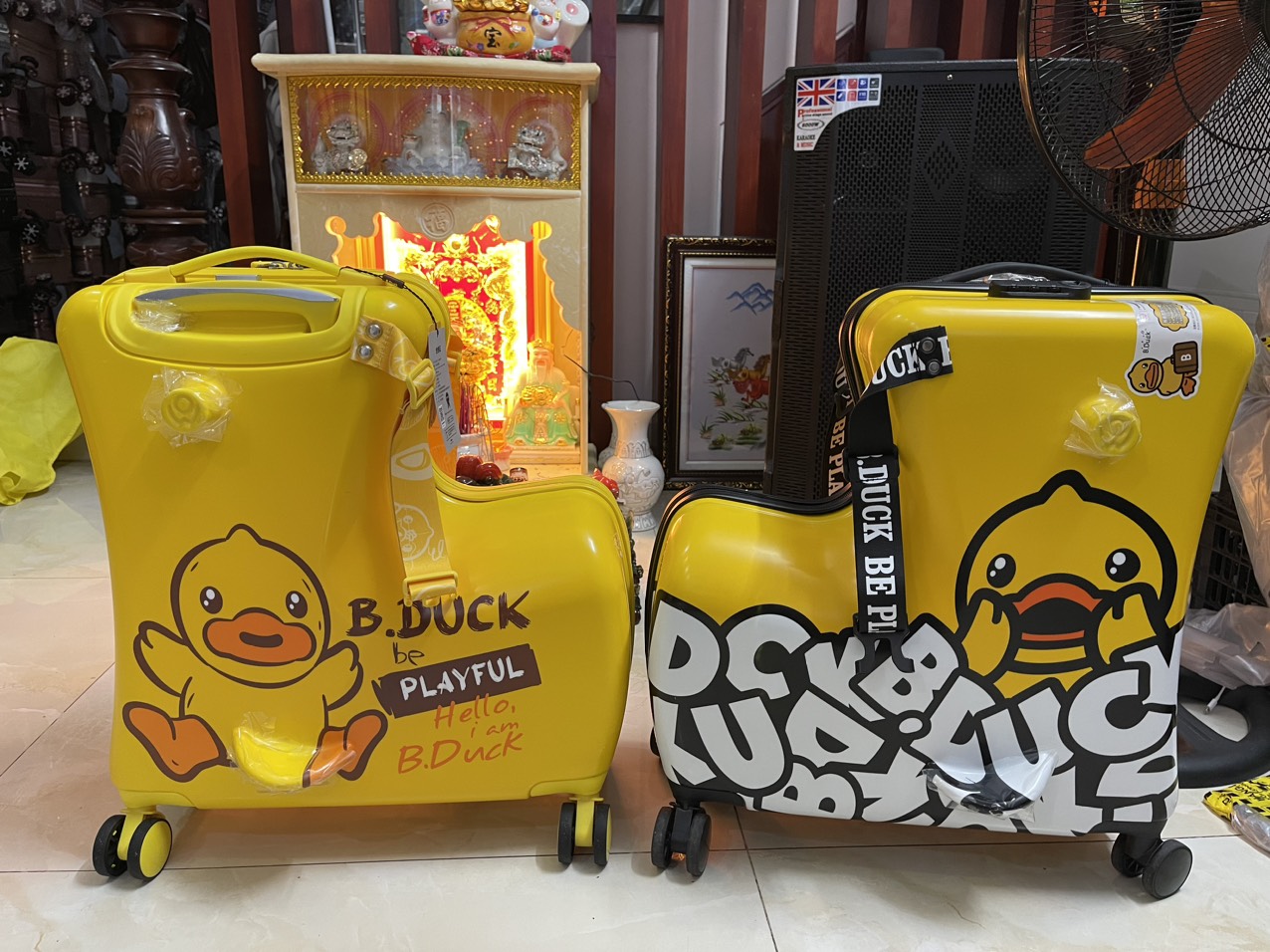 Vali cho bé B.DUCK nhập khẩu chính hãng size 20/24 inch