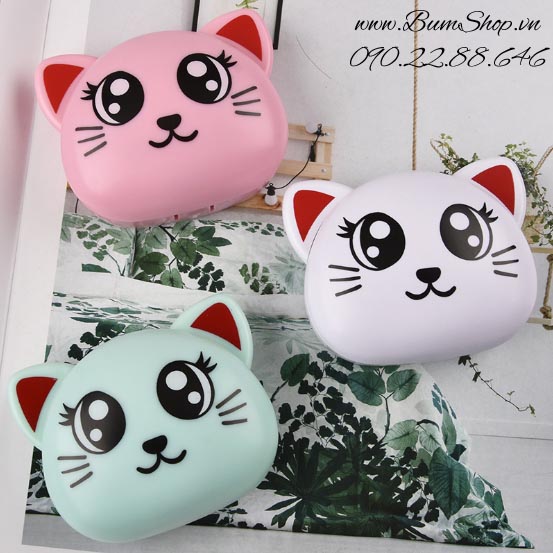 Khay đựng lens mèo mắt to long lanh