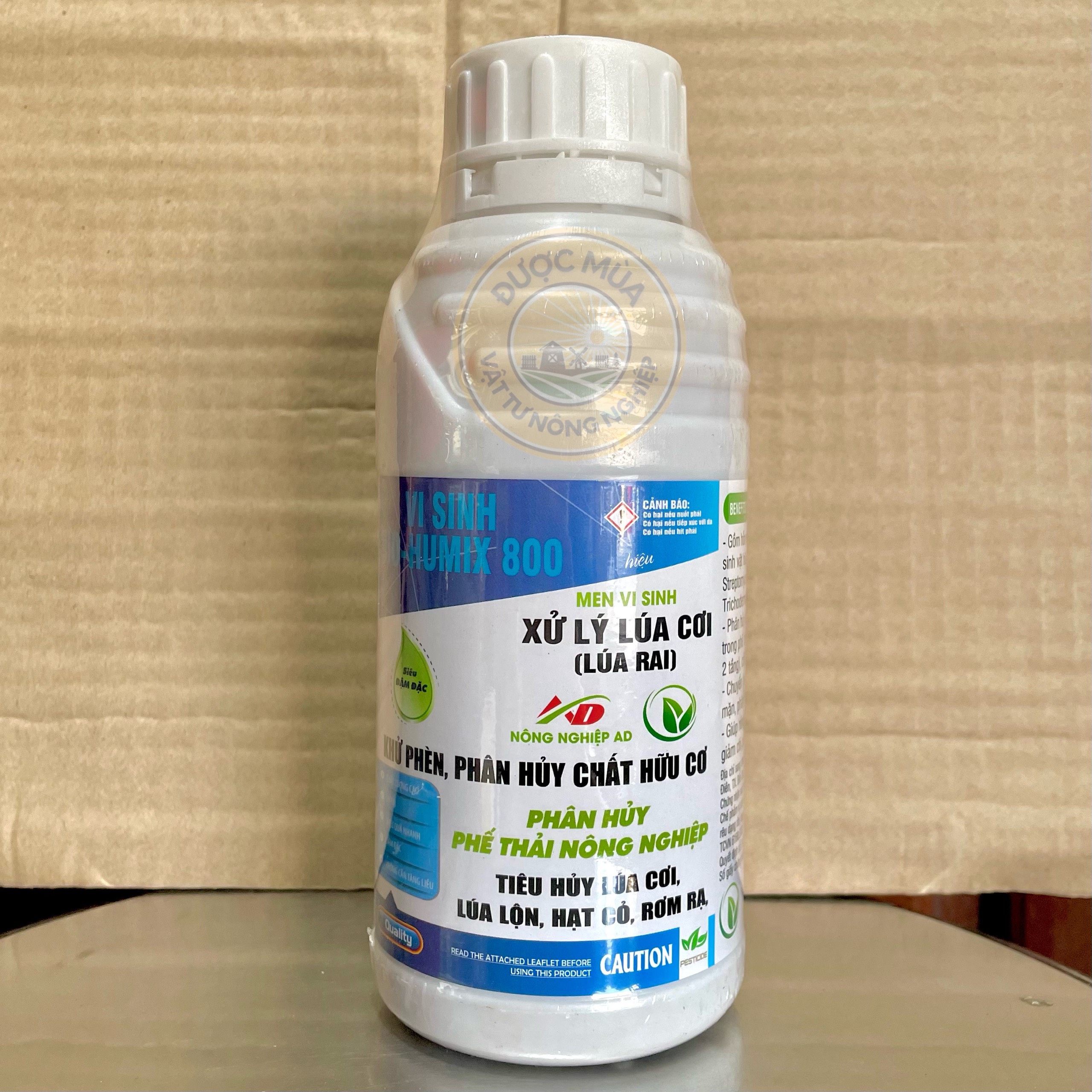 XỬ LÝ LÚA CƠI (500ml) - Men Vi Sinh Tiêu Huỷ Lúa Cơi, Lúa Lộn, Hạt Cỏ, Rơm Rạ, Khử Phèn, Trichoderma Phân Huỷ Chất Hữu Cơ