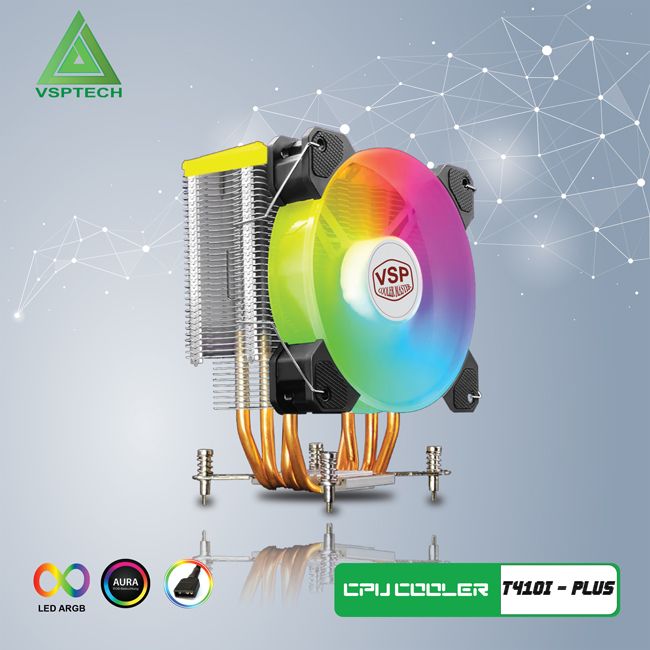 Quạt Tản Nhiệt CPU VSP Cooler Master T410i PLUS Led ARGB