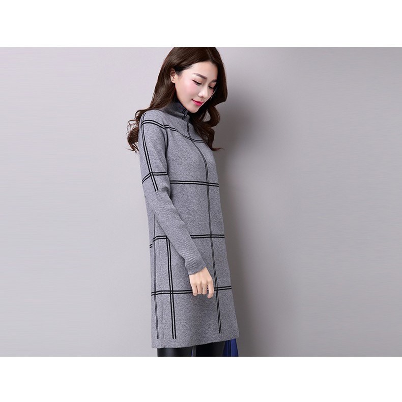 ĐẦM LEN KẺ CHẤT SIÊU ĐẸP