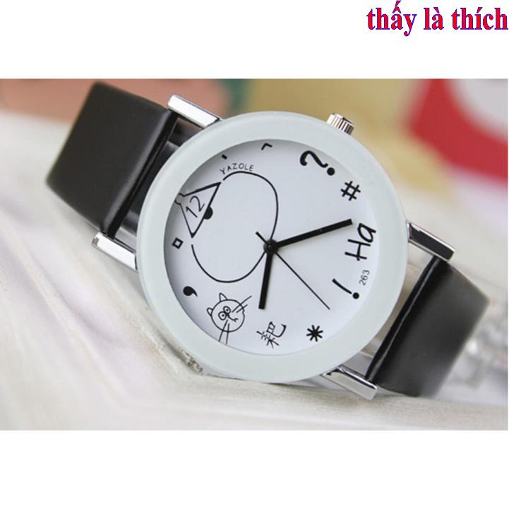 Đồng hồ nữ mặt hoạt hình vui nhộn