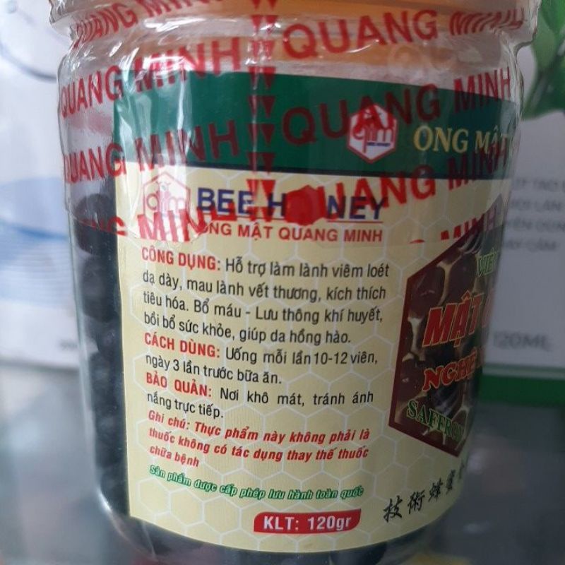 Viên Mật Ong Nghệ Đen Quang Minh (C/120Gr)