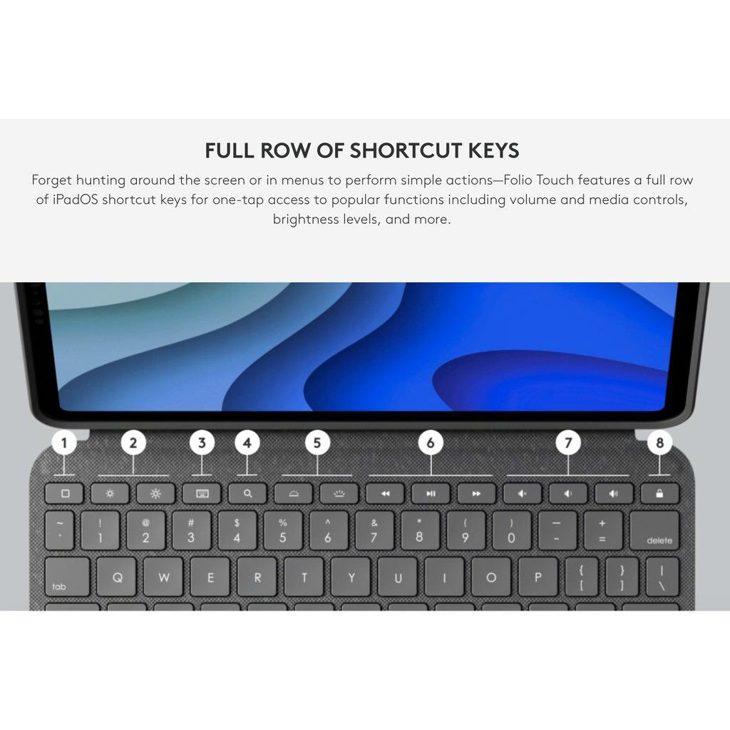 [HCM]Bàn phím Logitech Folio Touch cho iPad Pro 11 inch iPad Air 4