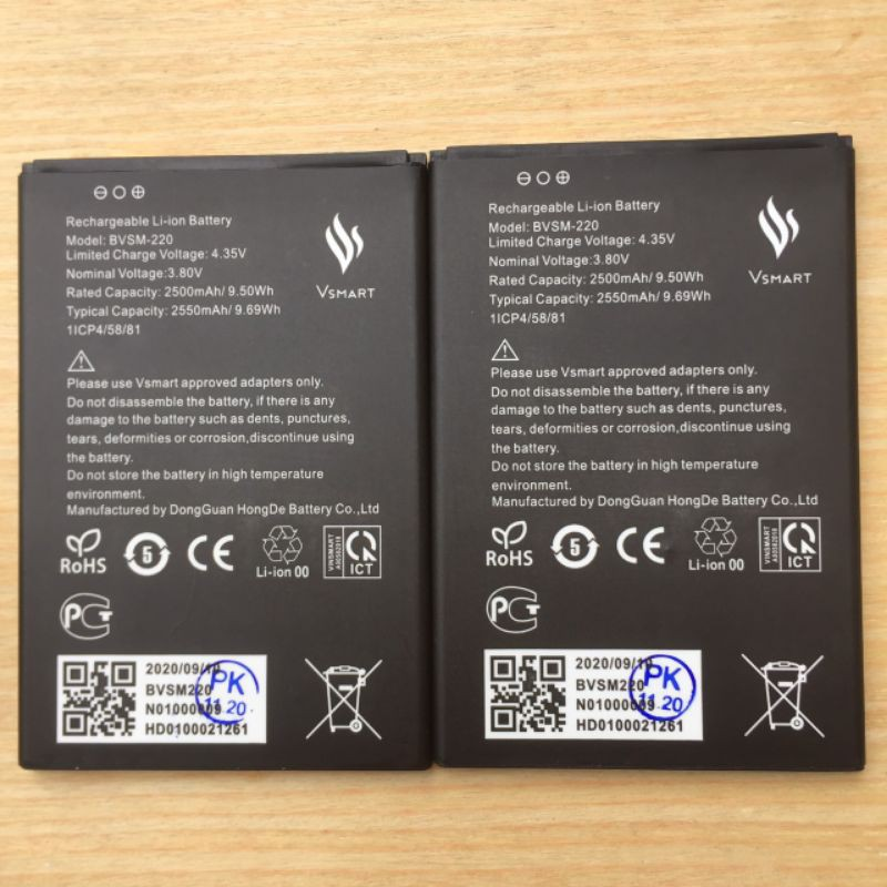 Pin VSmart Bee BVSM-220 mới 100% bảo hành 1 đổi 1