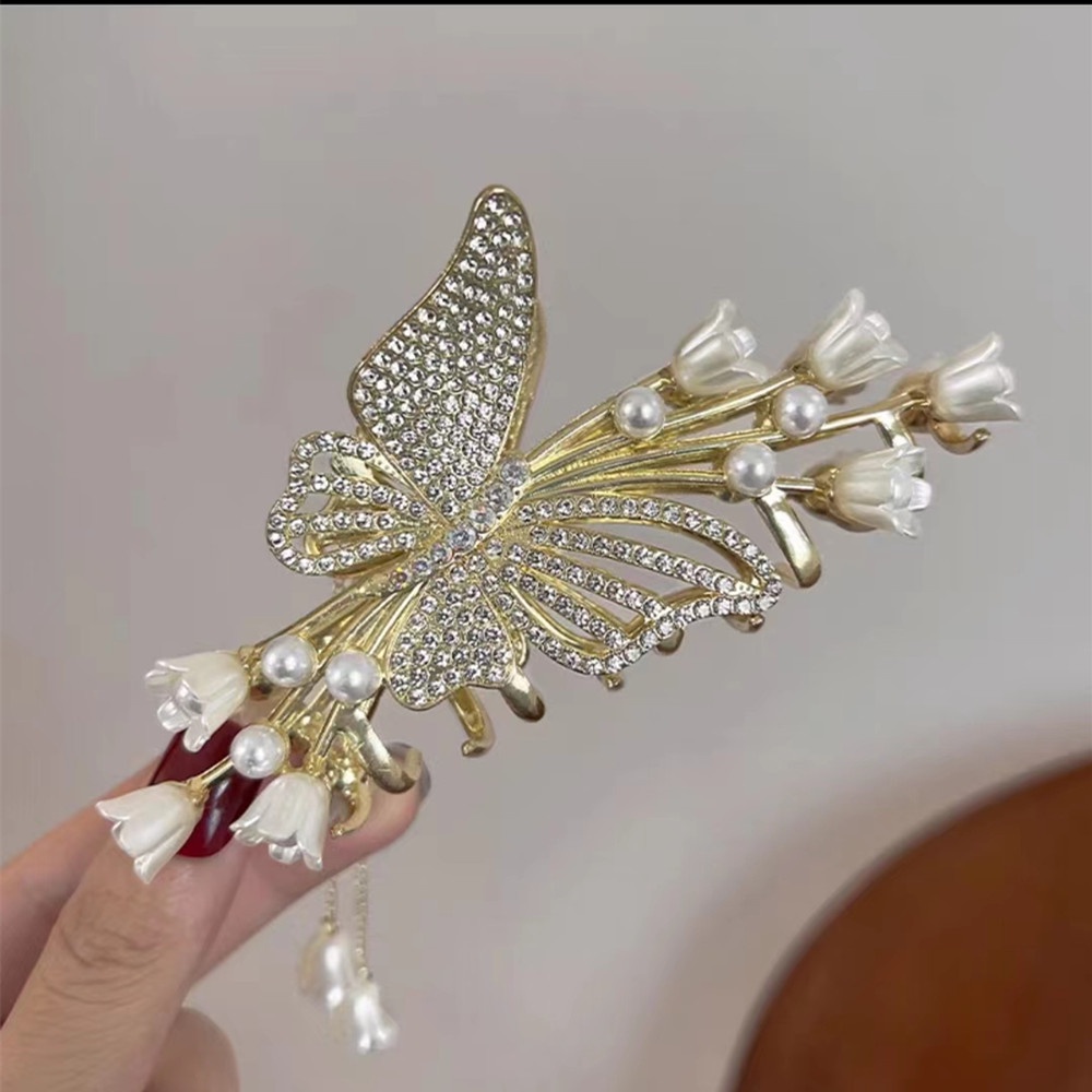 Kẹp Tóc Đính Đá Thời Trang Hàn Quốc Cho Nữ