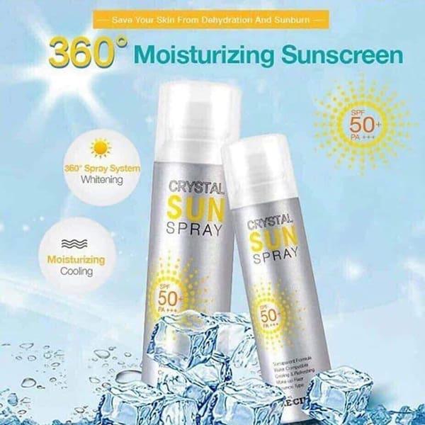 Xịt chống nắng crystal sun spray Hàn Quốc 150ml