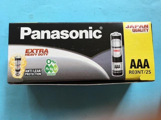 Pin AAA Panasonic R03NT/2S / Pin đũa đen hộp 60 viên
