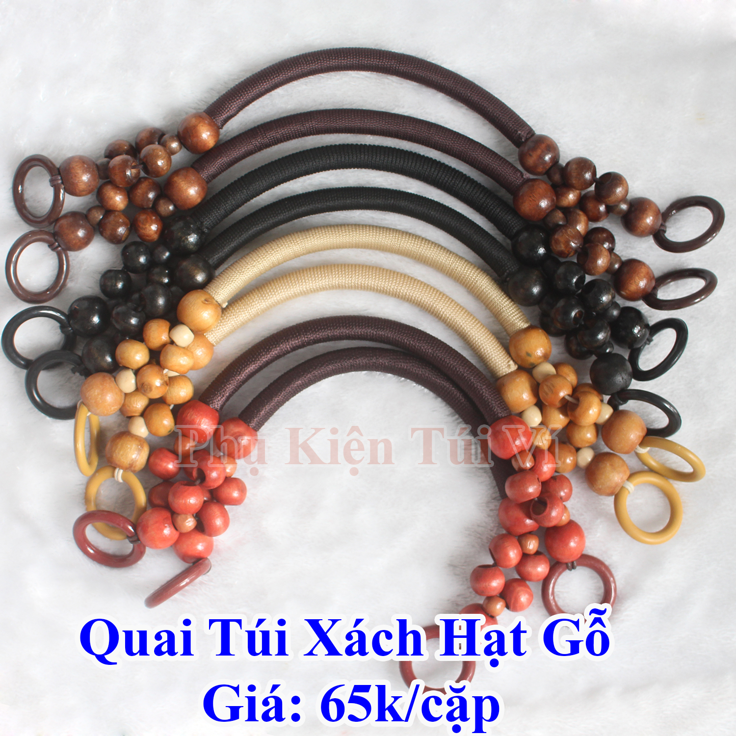 Quai Túi Xách Hạt Gỗ (70k/cặp)