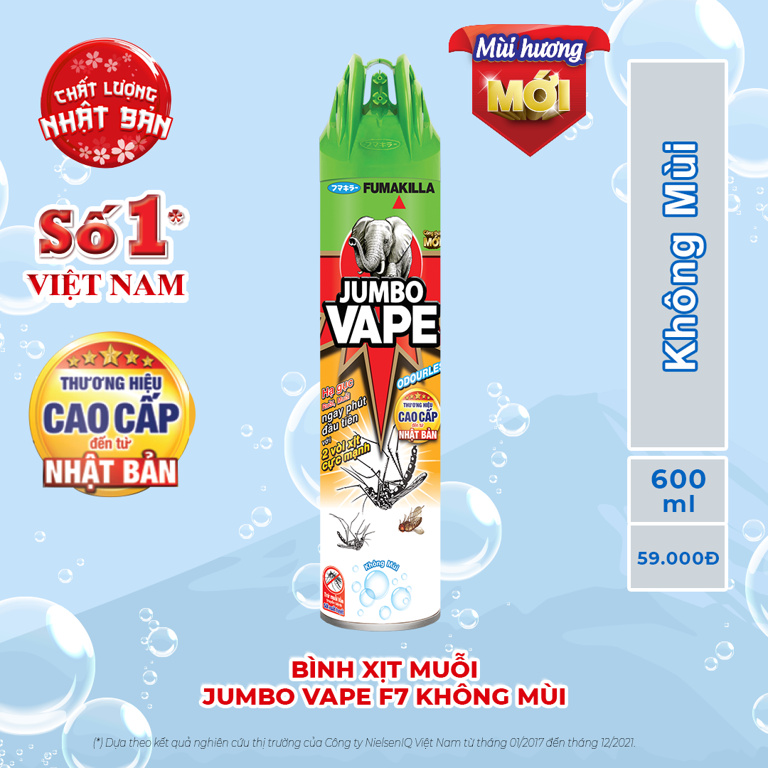 Bình xịt muỗi JUMBO VAPE 600ML