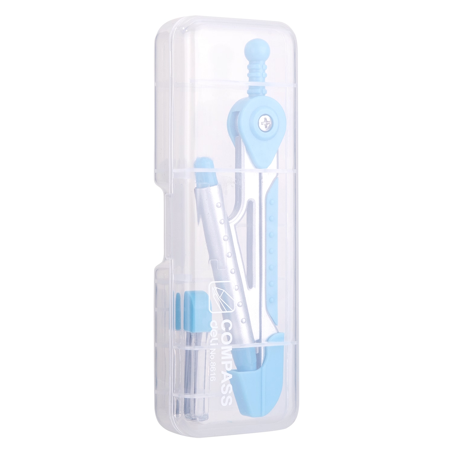 Compa học sinh Deli, Hồng/Xanh - 1 hộp - E8616