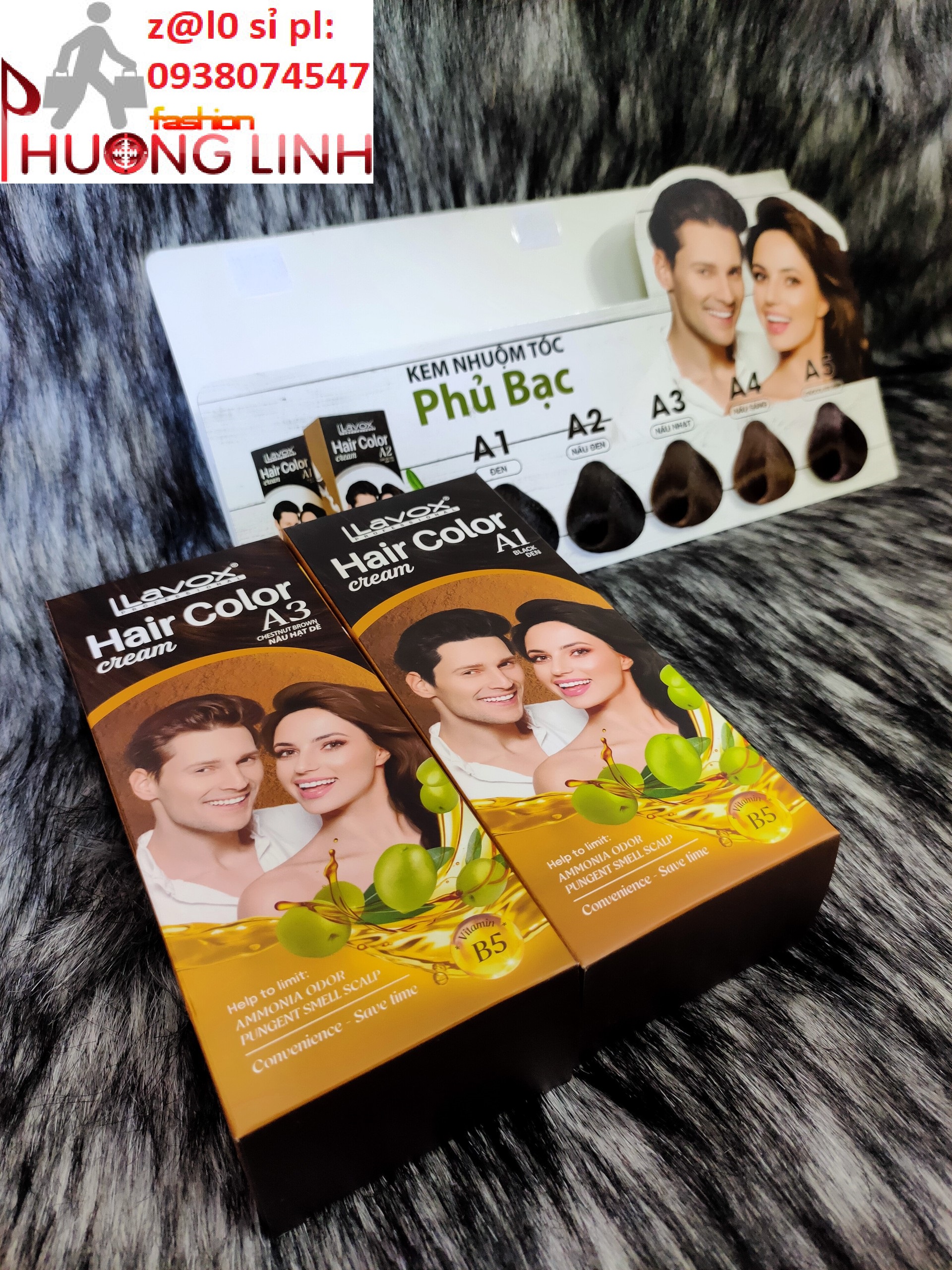 Nhuộm phủ bạc lavox