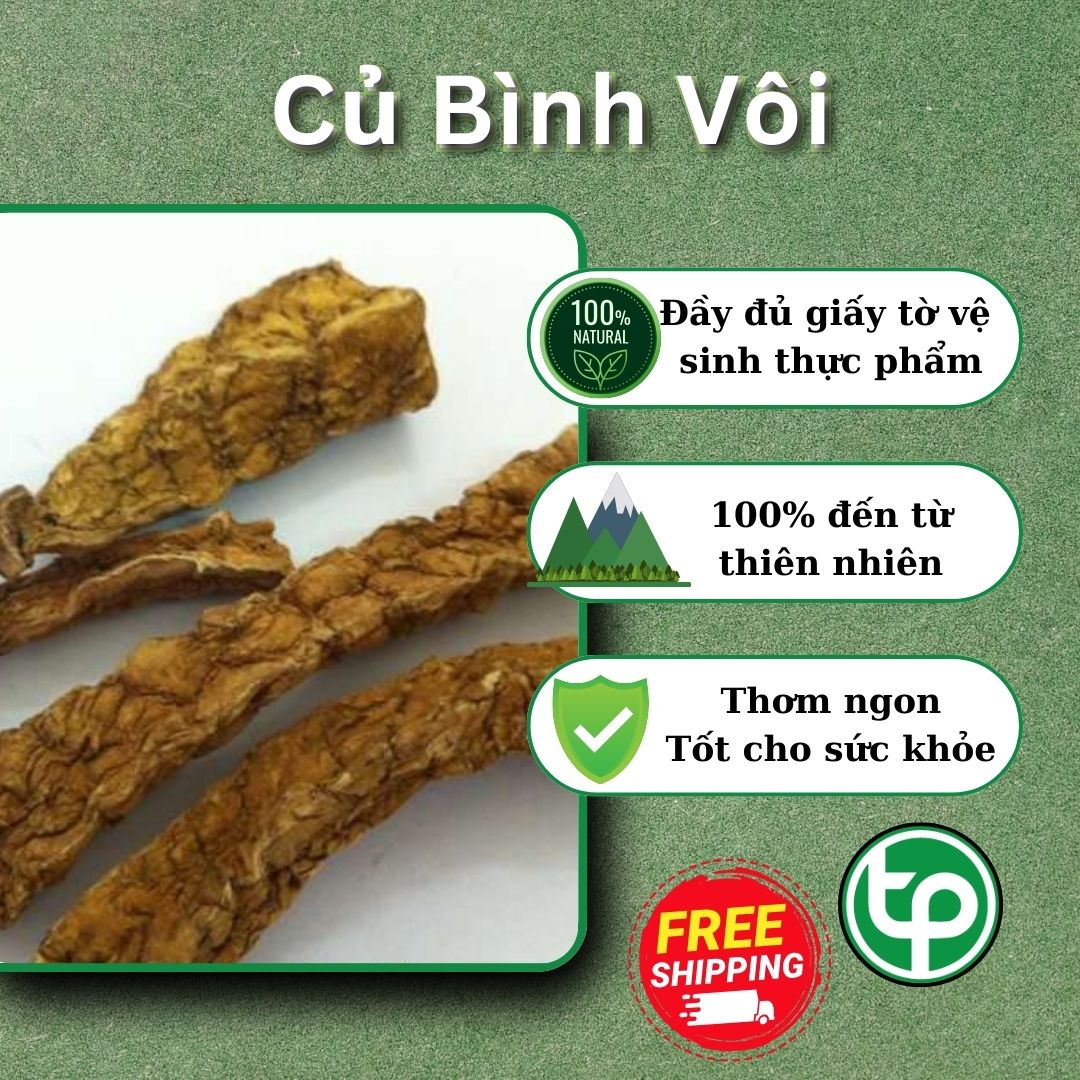 Củ bình vôi khô 500g - Hỗ trợ an thần và giúp bạn có một giấc ngủ ngon