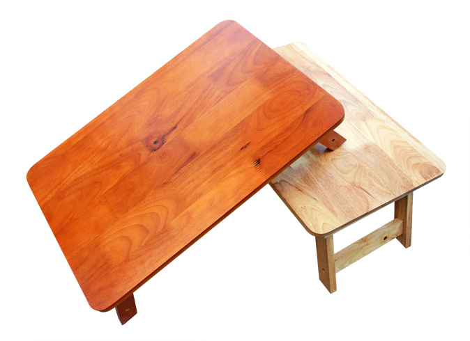 BÀN GỖ CHÂN THANG 50X70CM CHÂN XẾP GỌN