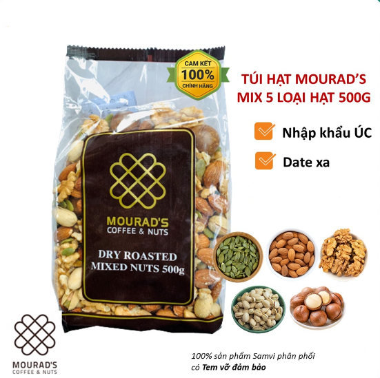 Hạt hỗn hợp sấy khô Mourad’s 500g của Úc