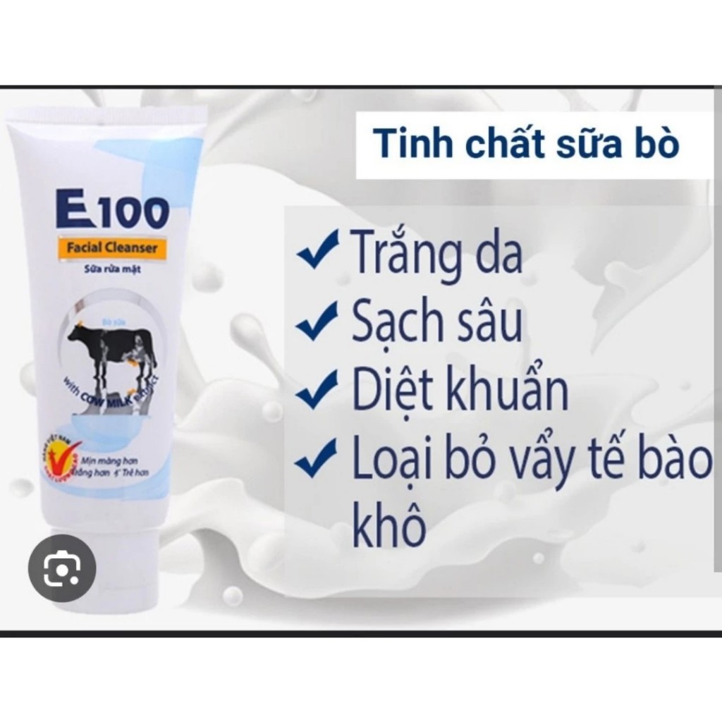 Sữa Rửa Mặt E 100 Bò lớn