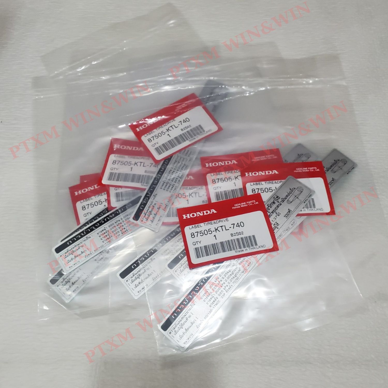 Tem thông số hộp xích wave thái zin honda thái lan - 87505-ktl-740