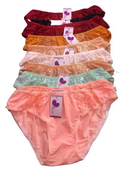 Combo 5 quần thun lót thun lạnh, phối ren, chất liệu co giãn