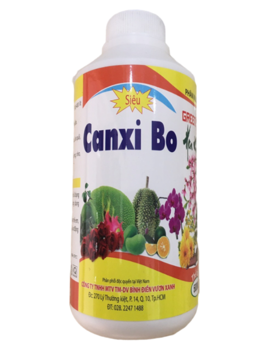 Phân Siêu CANXI BO cho hoa kiểng và cây ăn trái giúp chống hư rễ quăn lá rụng trái và nứt trái chai 500ml | Vạn Tín Store