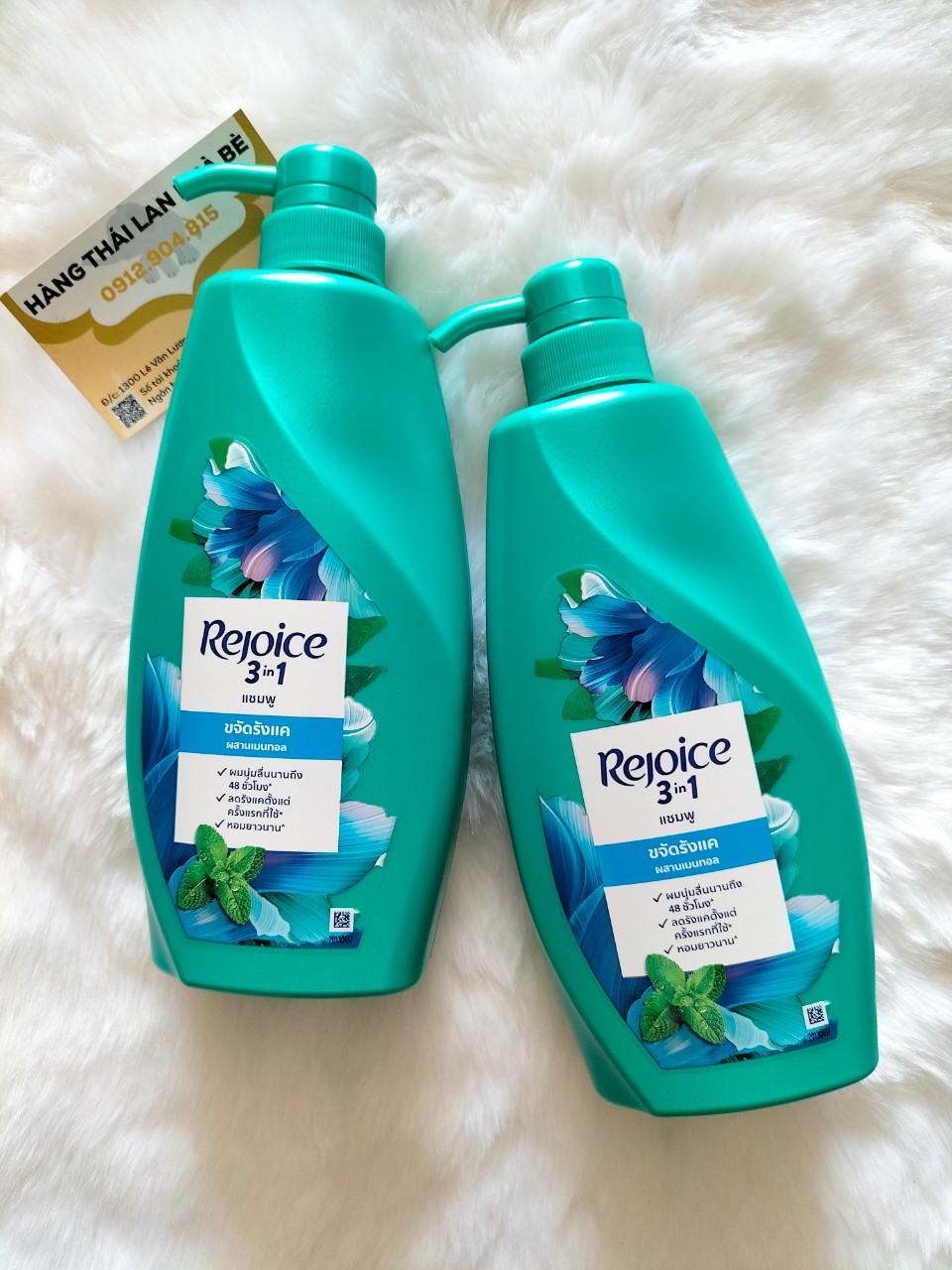 [HCM]Combo 2 chai Dầu gội Rejoice 370ml Thái Lan bạc hà mát lạnh