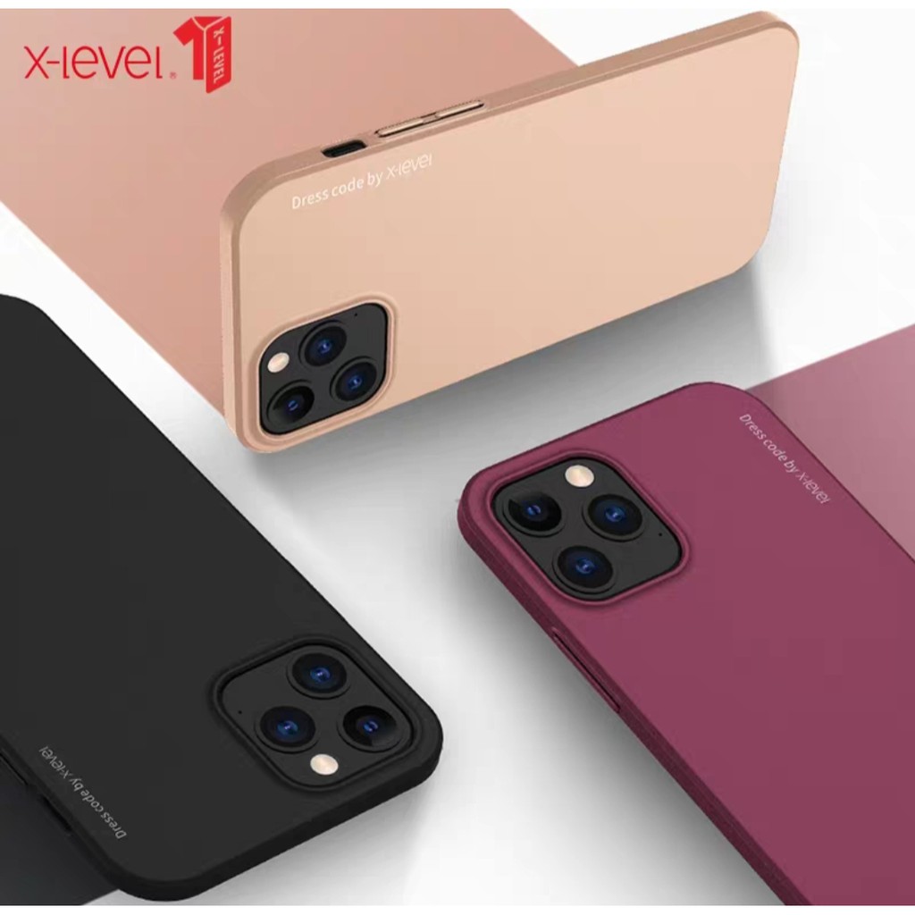 Ốp lưng tpu nhám x-level iphone 12 mini, 12, 12 pro, 12 pro max chống vân tay, chống bẩn