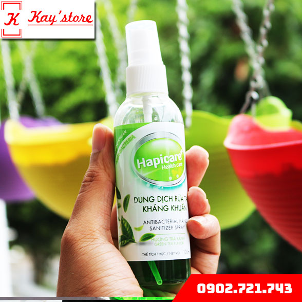 [Combo 20 chai] Chai xịt khuẩn HapiCare+ Mini bỏ túi (Dung tích 100ml)