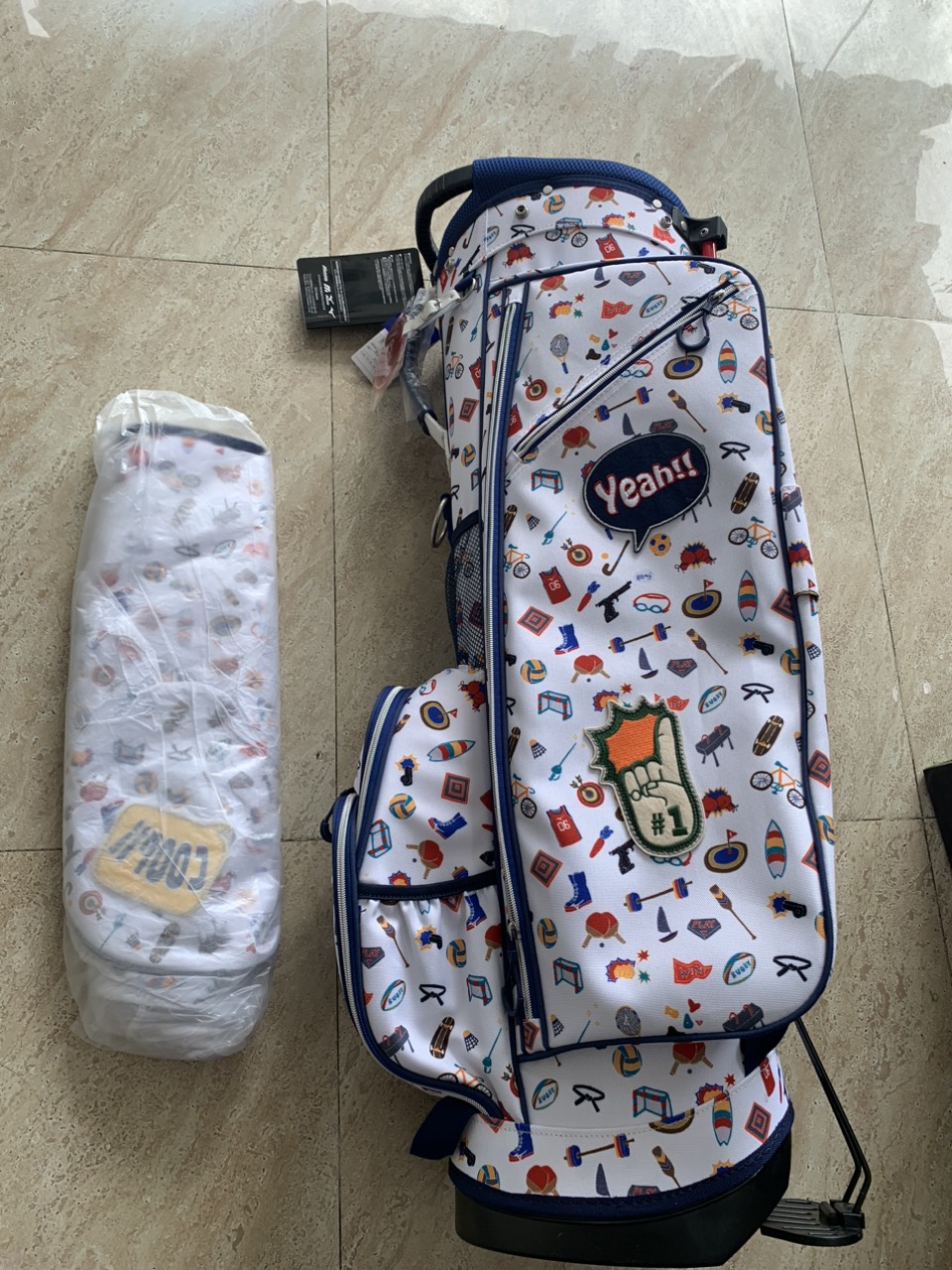 Túi đựng gậy golf mizuno stand bag mizuno enjoy sports stand - white - 5ljc21230001 chính hãng 5718