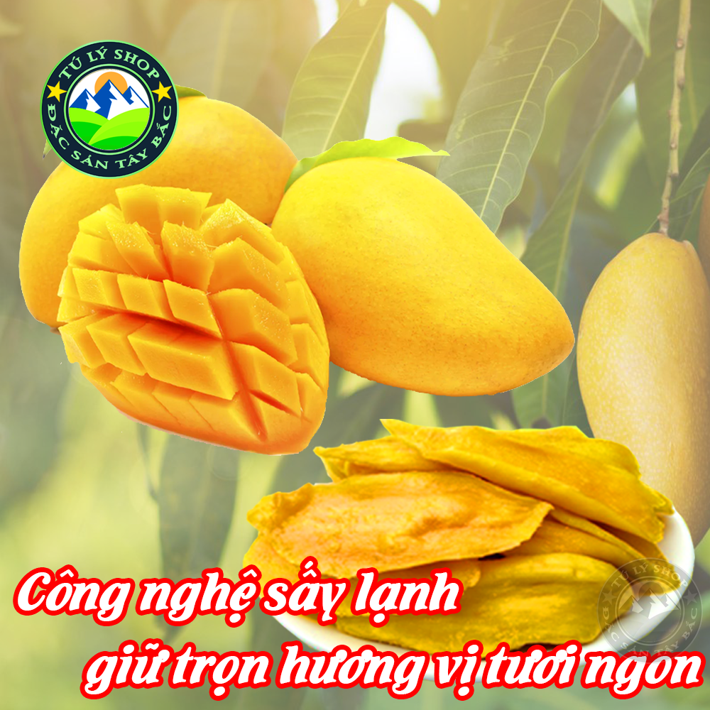 Xoài Sấy Dẻo Mộc Châu 200g (Xoài Sạch VietGap - Đặc Sản Mộc Châu)