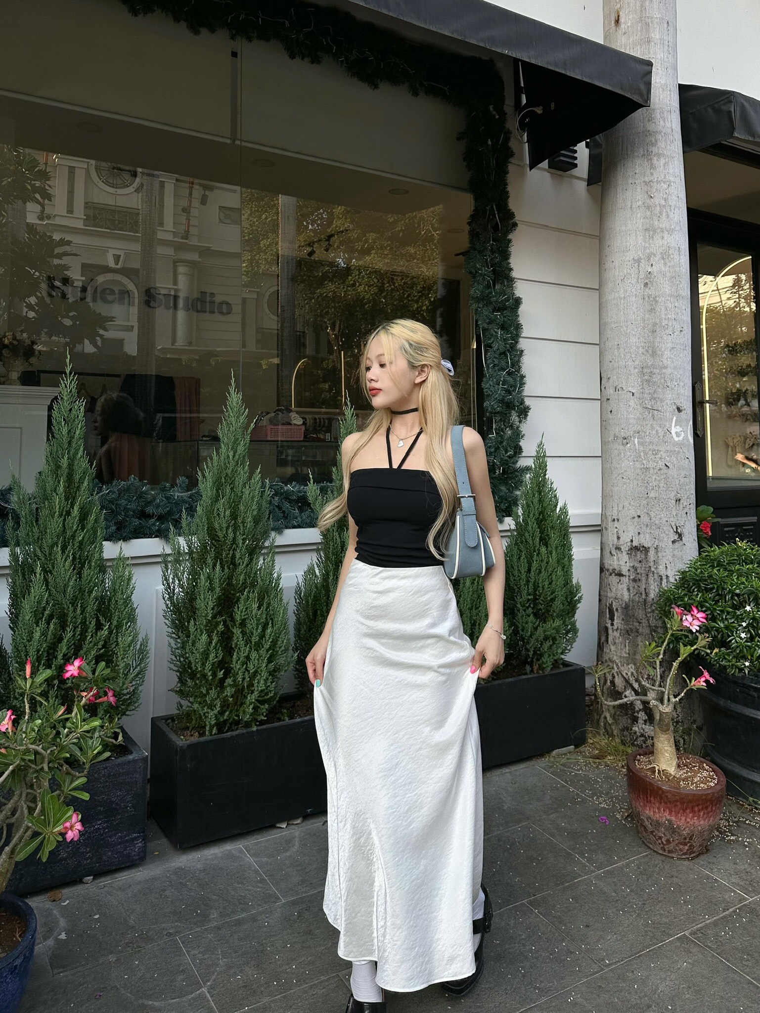 Chân váy lụa dài | LANA SKIRT - CLÉLIE