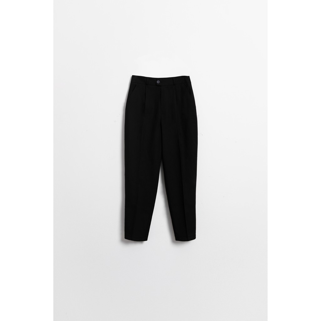 Quần baggy basic nữ MADELEN màu đen dáng mới phong cách công sở