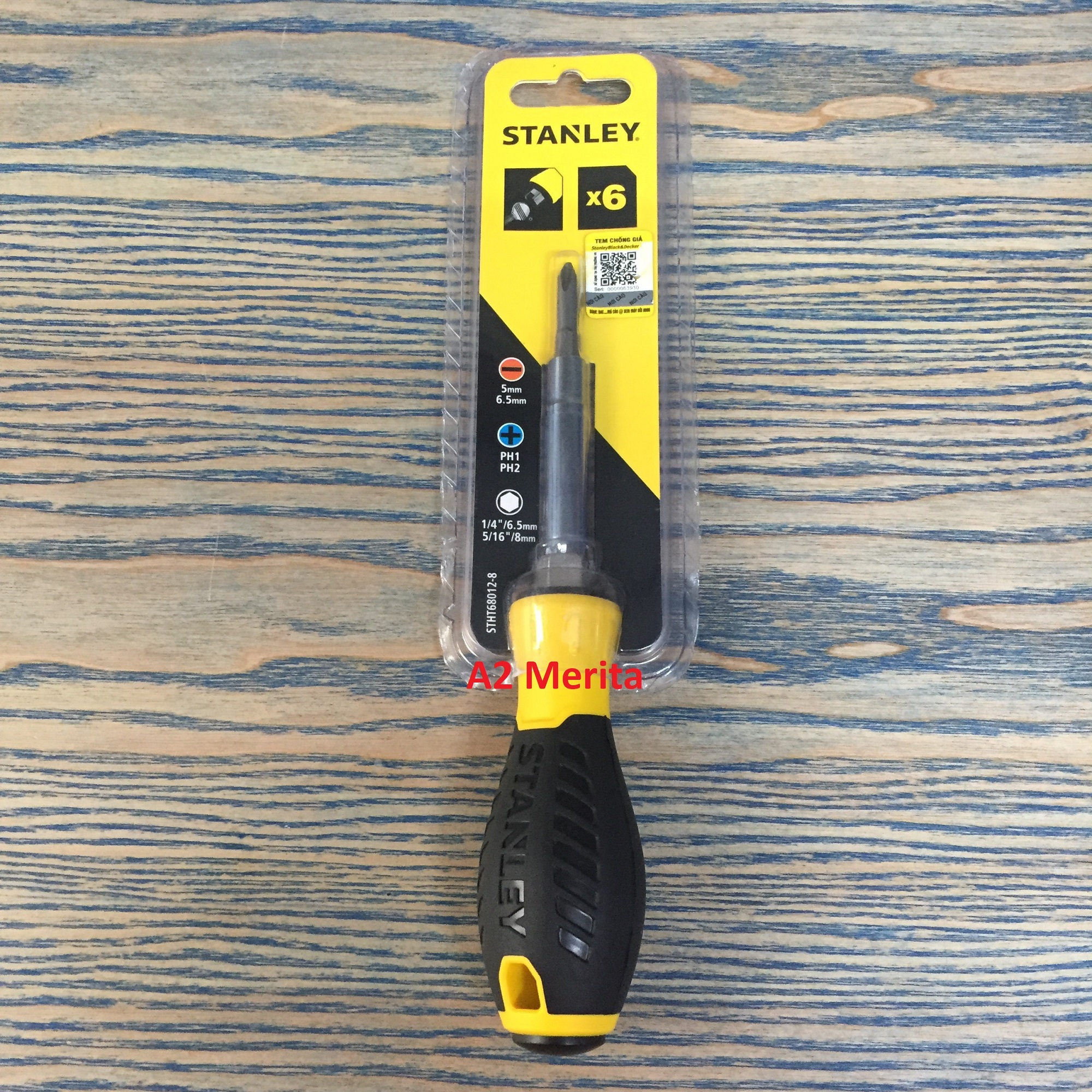 Tua vít từ 6 đầu tác dụng STANLEY STHT68012-8