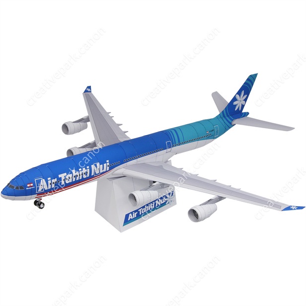 Mô hình giấy 3d máy bay a340-300