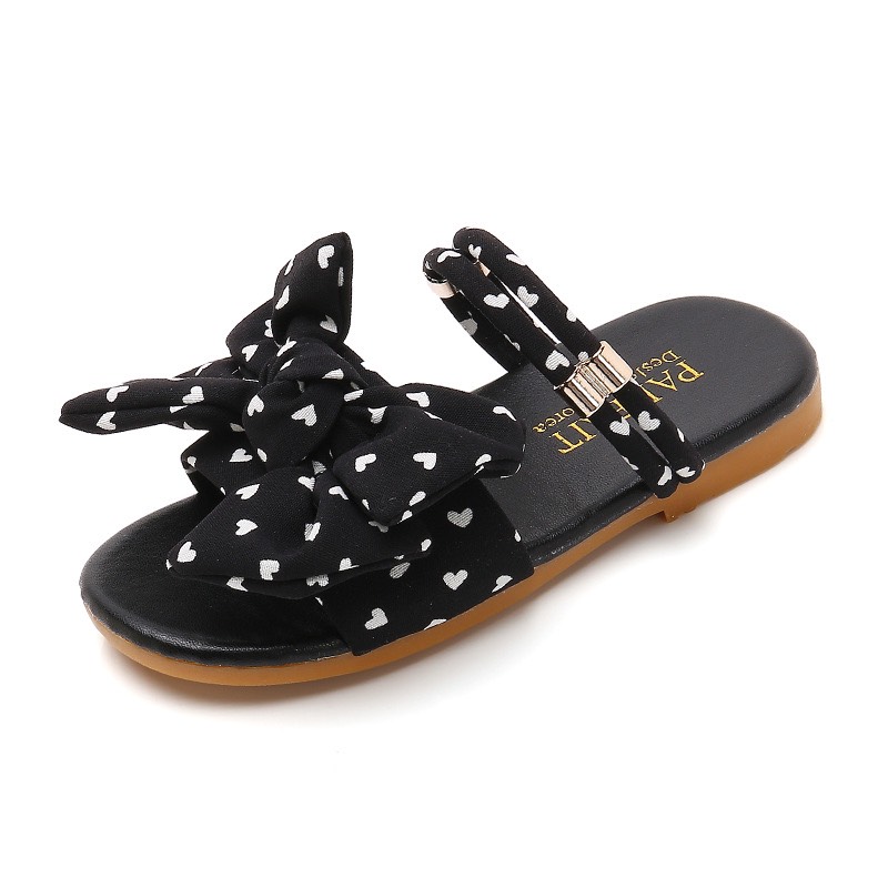 Dép sandal nơ  chấm  bi  cực xinh cho bé(Q2020)
