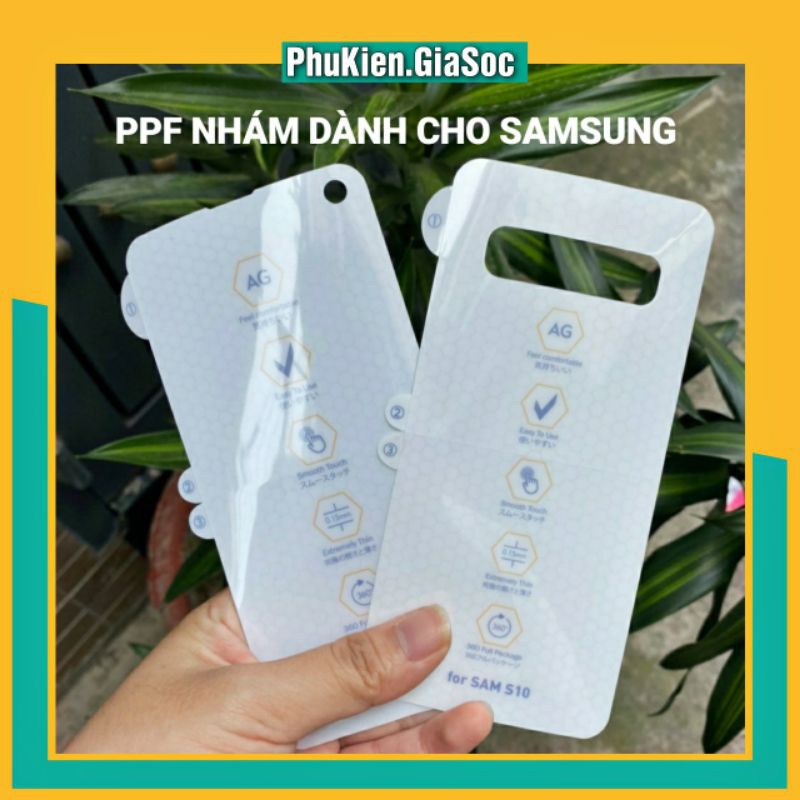 Miếng Dán PPF Dẻo Nhám Chống Vân Tay  - Dành Cho Samsung S8 S9 S8+ S9+ S10 S10+ Note8 Note9 Note10 Note10+