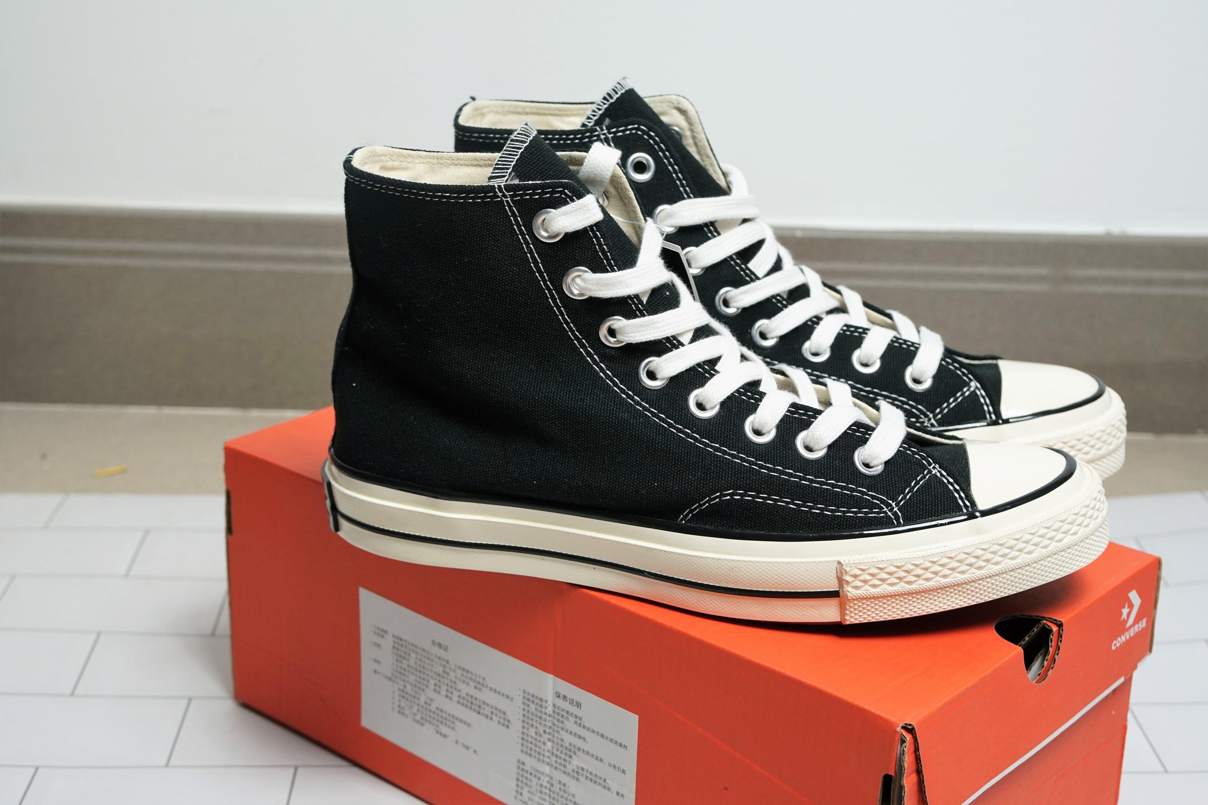 [Sale Shock] Giày Converse 1970s Đen Cổ Cao Hàng 1:1 - Size nam & nữ