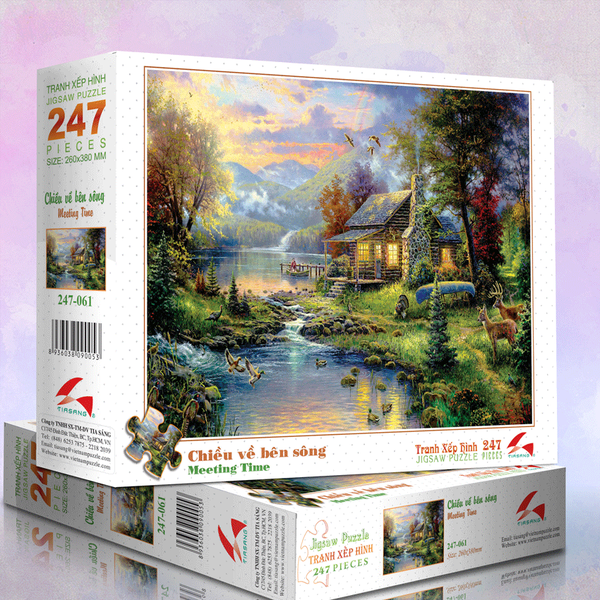 Tranh xếp hình 247 mảnh - chiều về bên sông