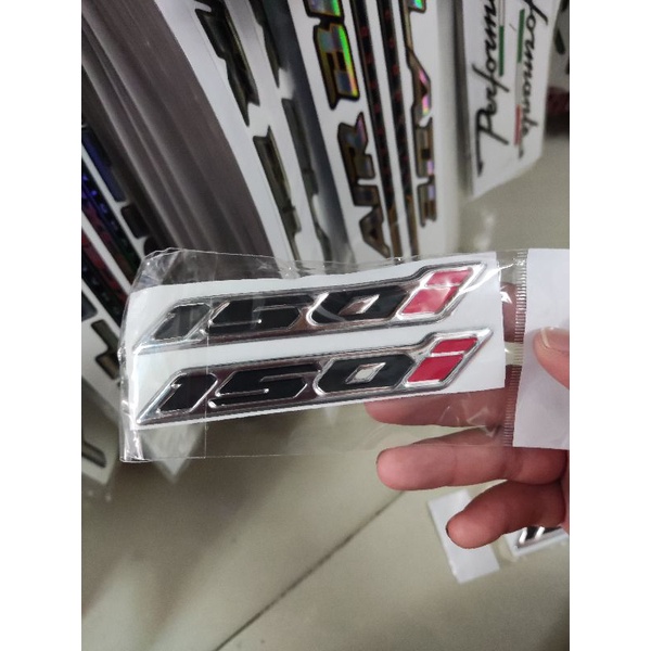 Miếng dán decal tem nổi số 125i - 150i
