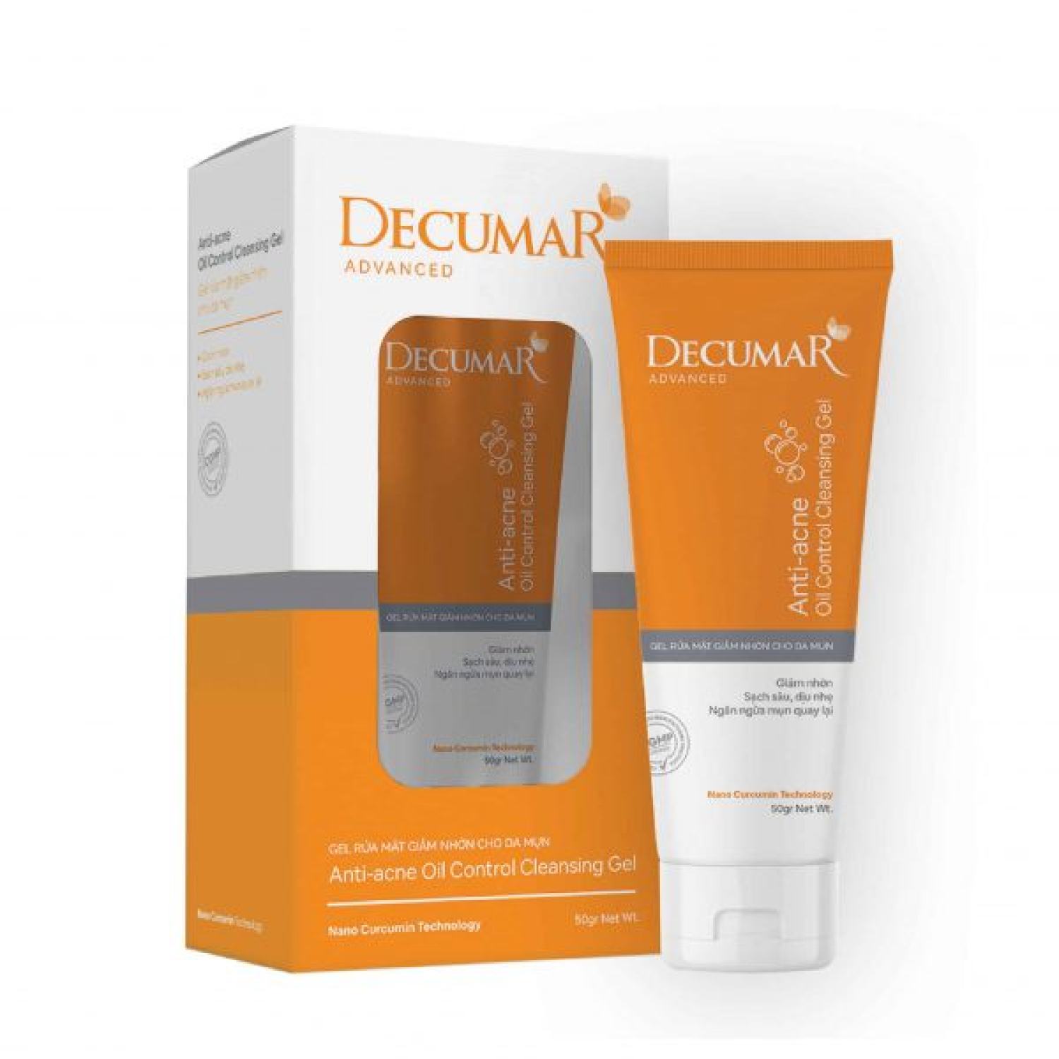 DECUMAR CLEANSING ɡel [Tuýp 50g / 100g] - ɡel rửa mặt Decumar Advanced Cleanser sạch nhờn, ngừa mụn