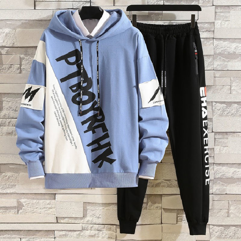 Bộ Đồ Thu Đông Nam Áo Hoodies Nỉ PTBOYRFHK Phối 2 Màu Trẻ Trung Kết Hợp Quần Jogger Thể Thao Gấu Thời Trang Hot Trend FASHION4MENHCM SET NAM 90000146