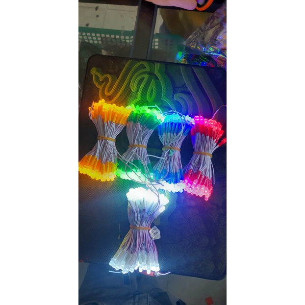 LED Ruồi  Liền Dây 5mm Điện 5V - Dây 100 Con