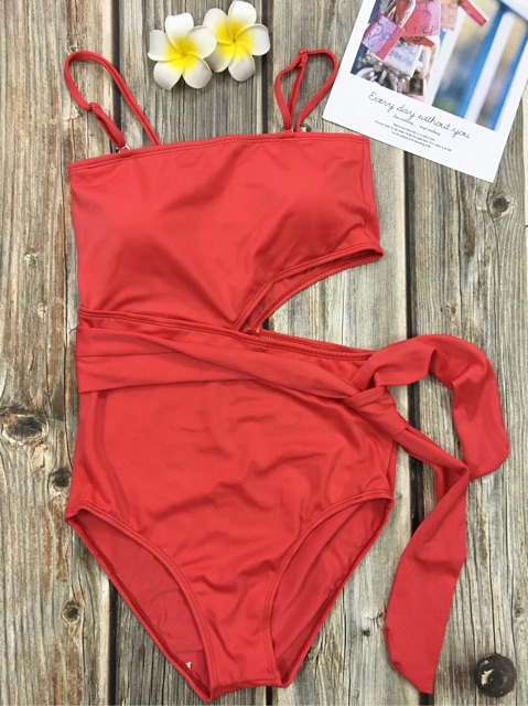 [HCM]Đồ bơi bikini 1 mảnh 2 dây khoét eo