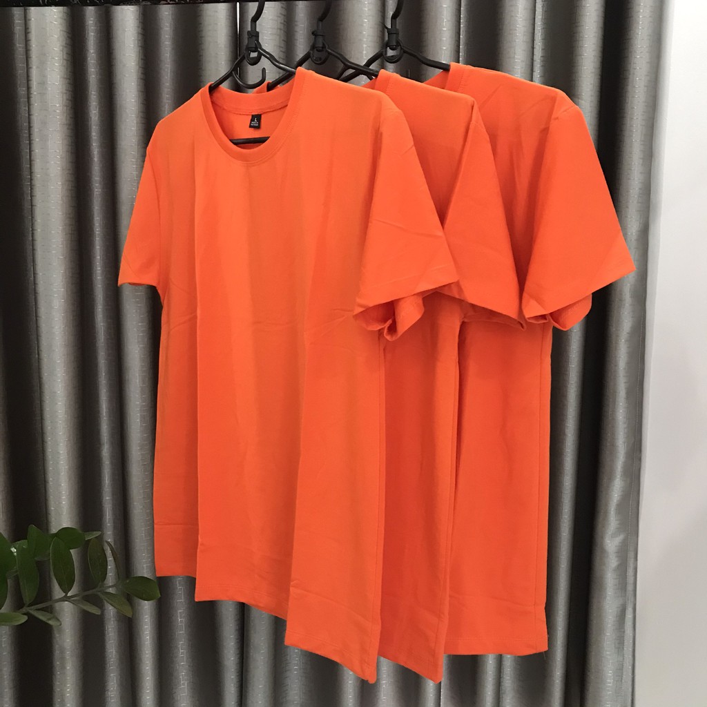 Áo Thun Cam Đậm Thoitrang24h Đủ Size Ảnh Thật Cho Nam và Nữ