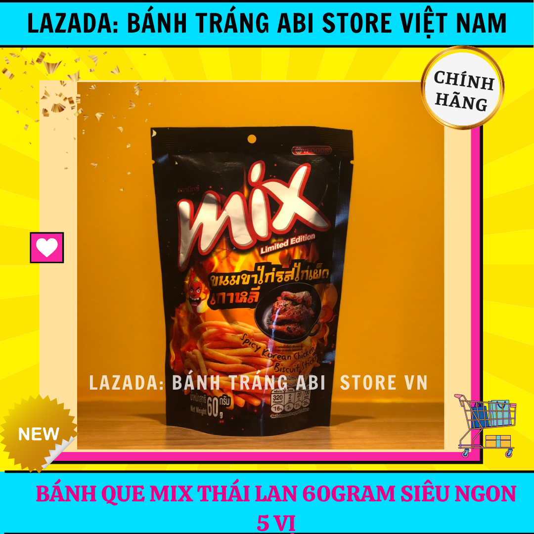 BÁNH SNACK QUE CỌNG NHẬP KHẨU THÁI LAN MIX 60G